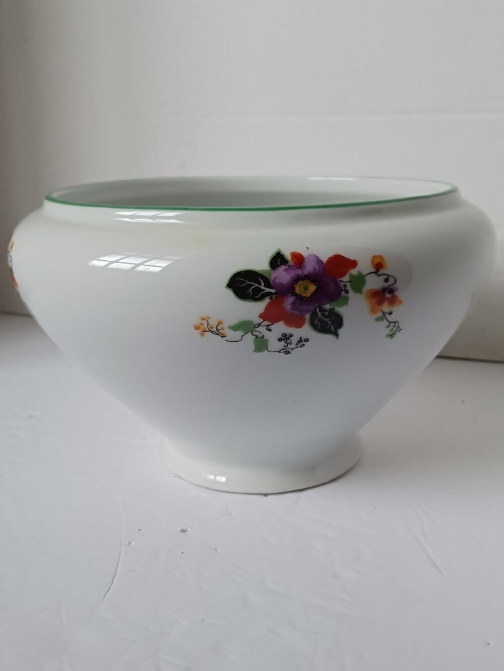 Vintage Royal Rochester Art Deco Porcelain Bowl Hand Decorated German Chinaware